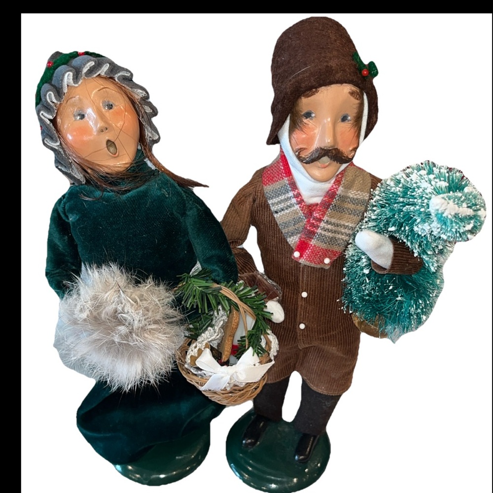 Christmas carolers Vintage Byers Choice Ltd The Carolers 1997, Man Woman singers